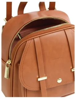 Belle & Bloom Camila Leather Backpack in Brown
