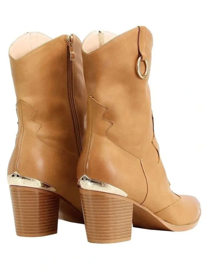 Belle & Bloom Dallas Western Boot in Brown
