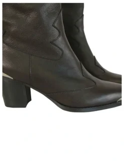 Belle & Bloom Dallas Western Boot in Vintage Black