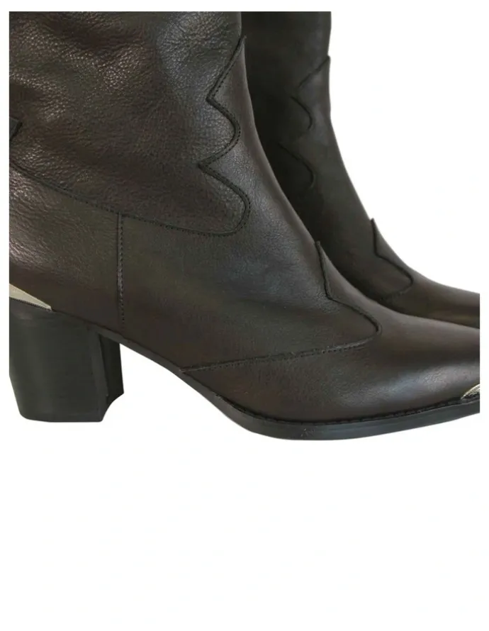 Belle & Bloom Dallas Western Boot in Vintage Black