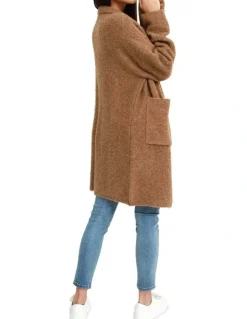 Belle & Bloom Days Go By Sustainable Blazer Cardigan in Camel