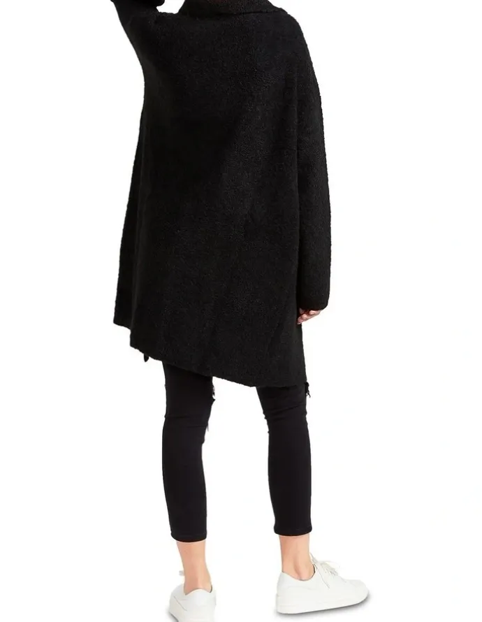 Belle & Bloom Days Go By Sustainable Blazer Cardigan in Black