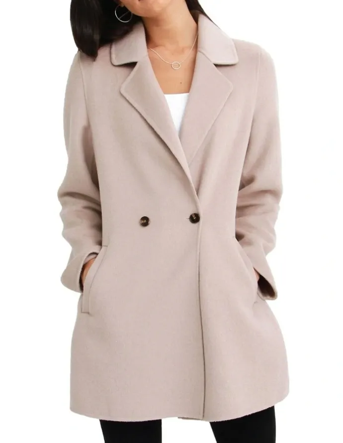 Belle & Bloom Electric Feel Drawstring Brown Coat