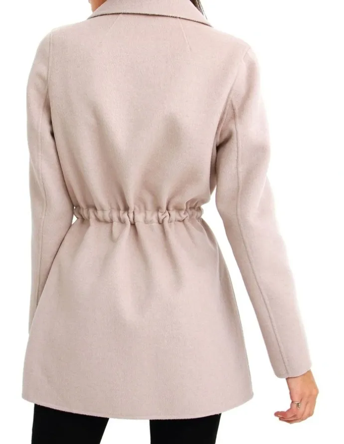 Belle & Bloom Electric Feel Drawstring Brown Coat