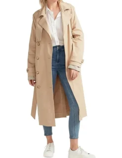 Belle & Bloom Empirical Trench Coat in Brown