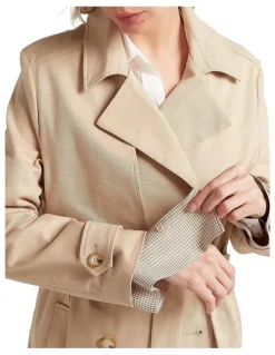 Belle & Bloom Empirical Trench Coat in Brown