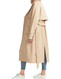 Belle & Bloom Empirical Trench Coat in Brown