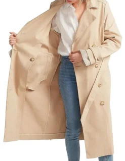 Belle & Bloom Empirical Trench Coat in Brown