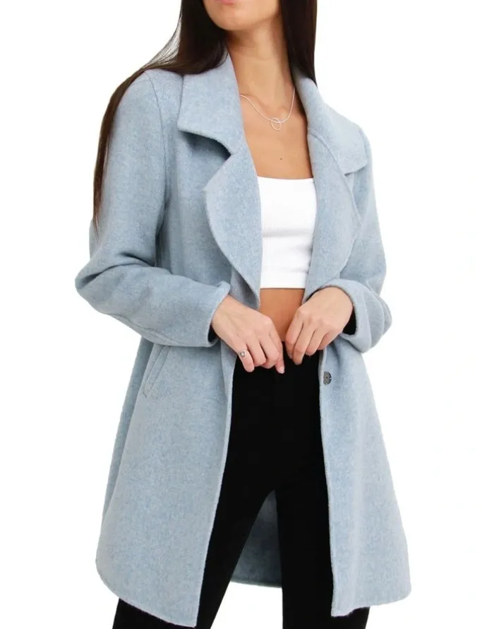 Belle & Bloom Ex-Boyfriend Wool Blend Jacket in Light Blue