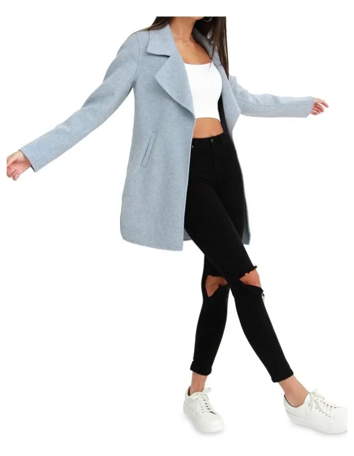 Belle & Bloom Ex-Boyfriend Wool Blend Jacket in Light Blue