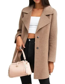 Belle & Bloom Ex-Boyfriend Wool Blend Jacket in Oat