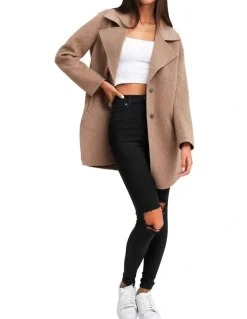 Belle & Bloom Ex-Boyfriend Wool Blend Jacket in Oat