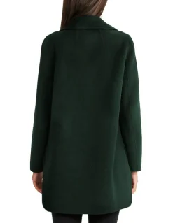 Belle & Bloom Ex-Boyfriend Wool Blend Jacket in Dark Green