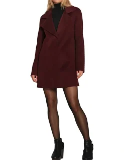 Belle & Bloom Ex-Boyfriend Wool Blend Jacket in Burgundy