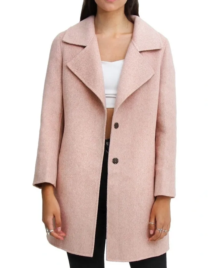 Belle & Bloom Ex-Boyfriend Wool Blend Jacket in Blush