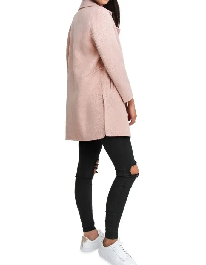 Belle & Bloom Ex-Boyfriend Wool Blend Jacket in Blush