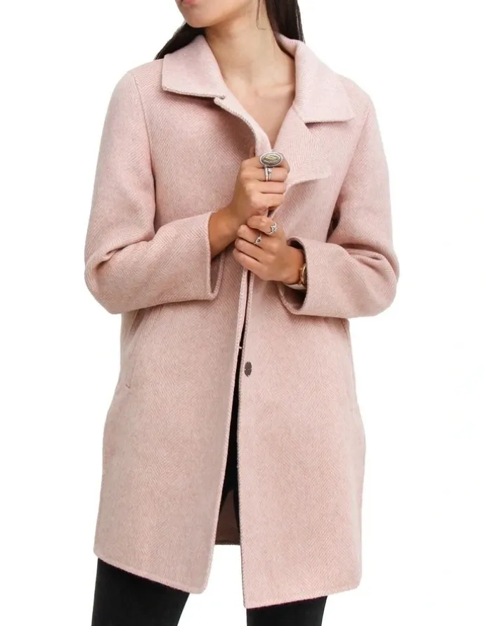 Belle & Bloom Ex-Boyfriend Wool Blend Jacket in Blush