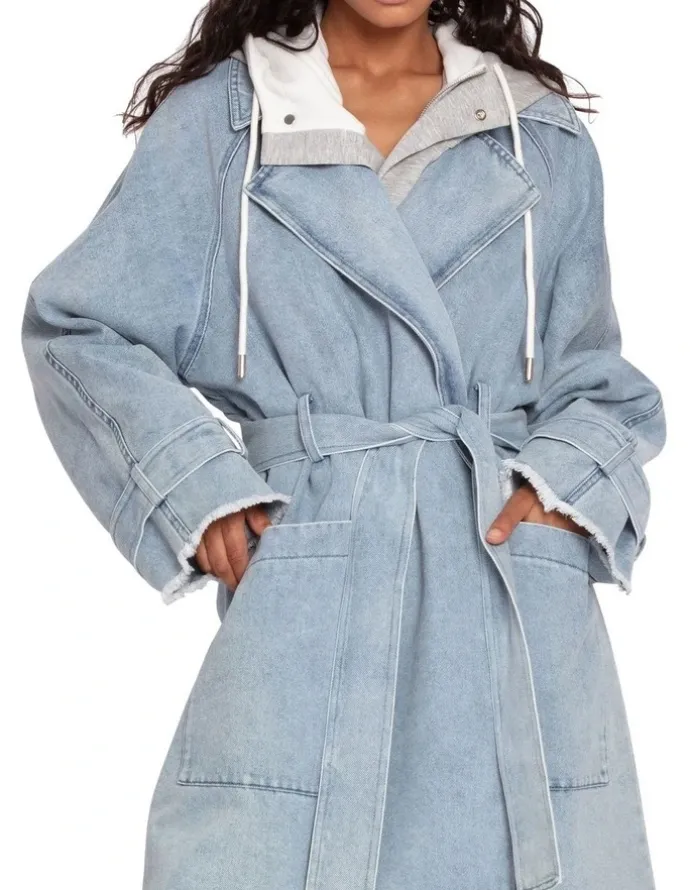 Belle & Bloom Fresh Boyfriend Jacket in Stonewash