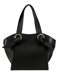 Belle & Bloom Heart Of Gold Leather Shoulder Bag in Black