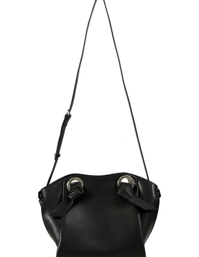 Belle & Bloom Heart Of Gold Leather Shoulder Bag in Black