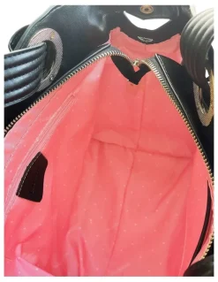 Belle & Bloom Heart Of Gold Leather Shoulder Bag in Black