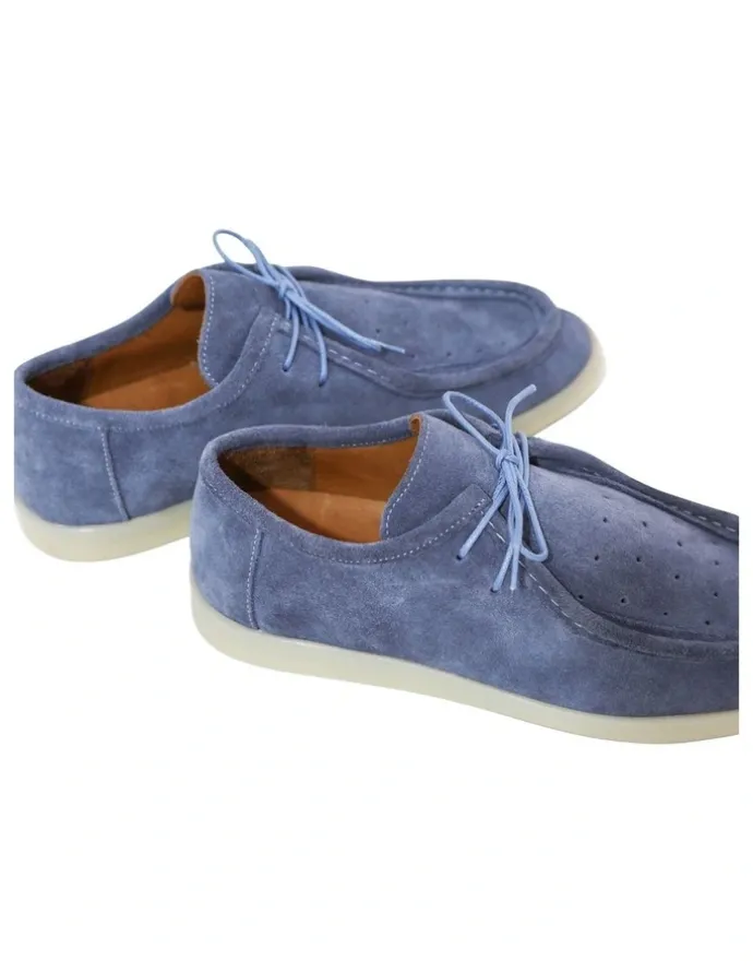 Belle & Bloom Heatwave Suede Boat Shoes in Blue