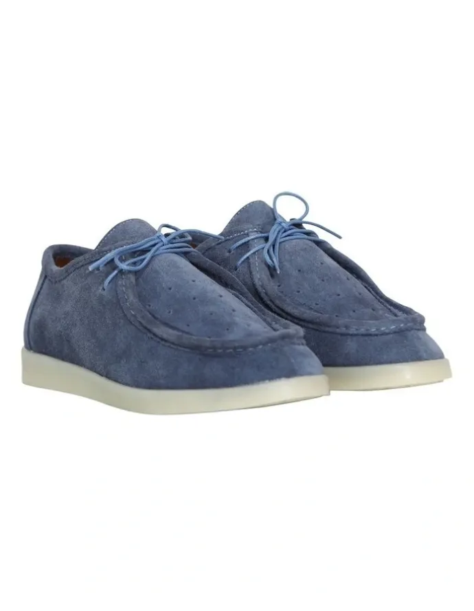 Belle & Bloom Heatwave Suede Boat Shoes in Blue