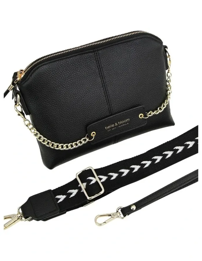 Belle & Bloom Honey Cross-Body Bag in Black