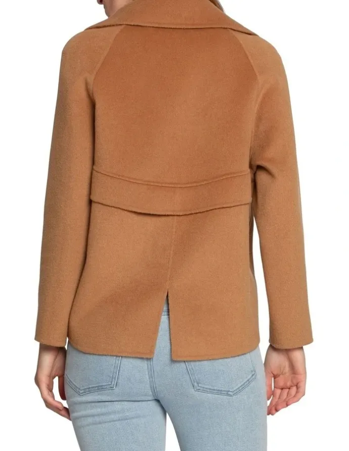 Belle & Bloom I'm Yours Camel Wool Blend Peacoat