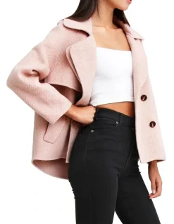 Belle & Bloom I'm Yours Blush Wool Blend Peacoat IYS300BLUSH