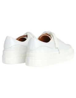 Belle & Bloom Just A Dream White Croc Leather Sneaker
