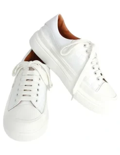 Belle & Bloom Just A Dream White Croc Leather Sneaker