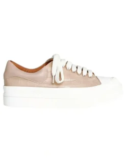 Belle & Bloom Just A Dream Blush Croc Leather Sneaker
