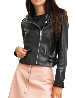 Belle & Bloom Just Friends JUF100BLK Black Leather Jacket