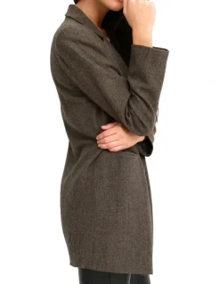 Belle & Bloom Kensington Oversized Coat in Brown