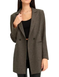Belle & Bloom Kensington Oversized Coat in Brown