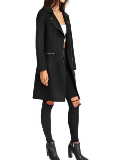 Belle & Bloom Last Chance Wool Blend Moto Coat