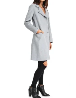 Belle & Bloom Last Chance Wool Blend Moto Coat