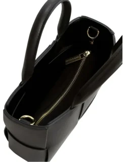 Belle & Bloom Little Love Woven Crossbody Bag in Black