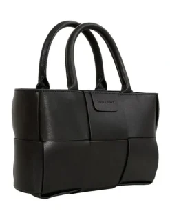 Belle & Bloom Little Love Woven Crossbody Bag in Black