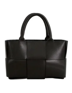 Belle & Bloom Little Love Woven Crossbody Bag in Black