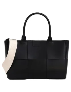 Belle & Bloom Long Way Home Woven Tote in Black