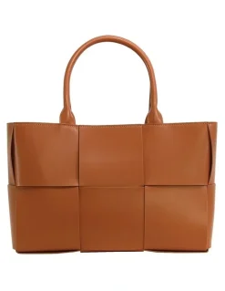 Belle & Bloom Long Way Home Woven Tote in Brown