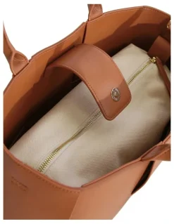 Belle & Bloom Long Way Home Woven Tote in Brown