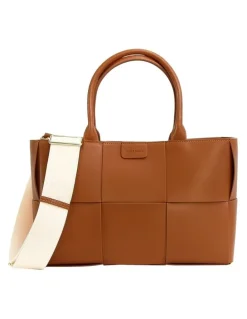 Belle & Bloom Long Way Home Woven Tote in Brown