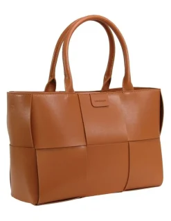 Belle & Bloom Long Way Home Woven Tote in Brown