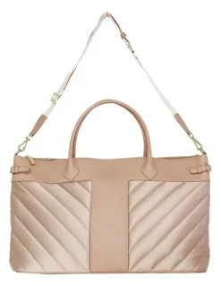 Belle & Bloom Meet Me in Paris Weekender Bag in Natural