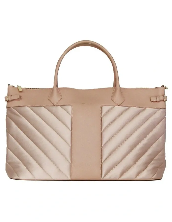 Belle & Bloom Meet Me in Paris Weekender Bag in Natural