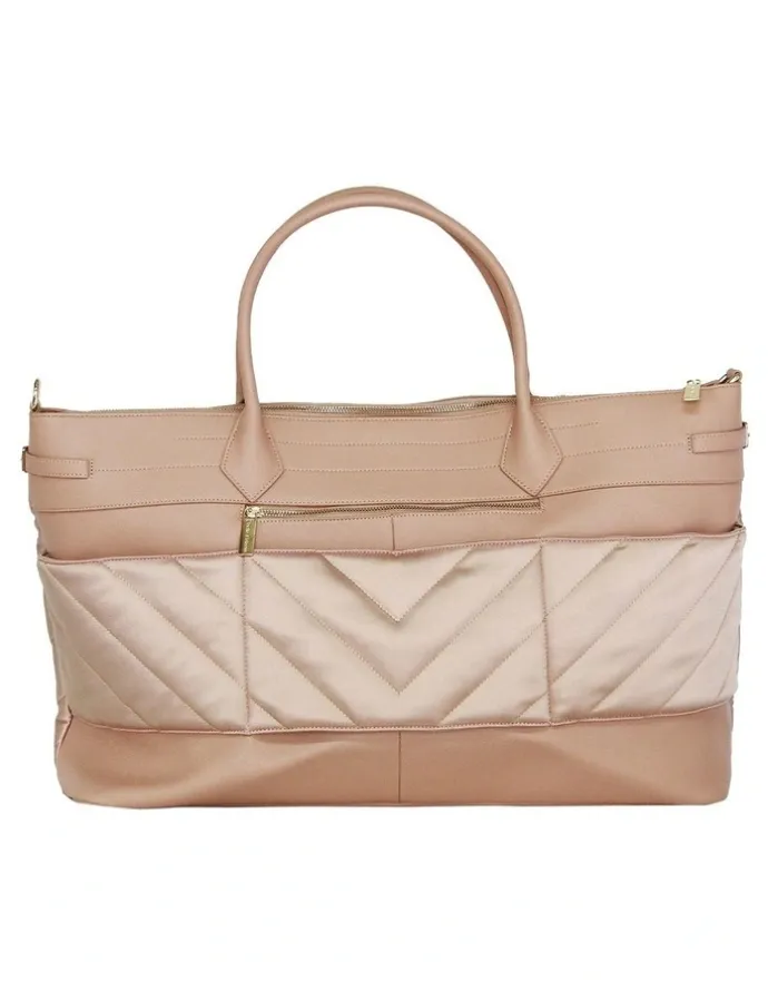 Belle & Bloom Meet Me in Paris Weekender Bag in Natural