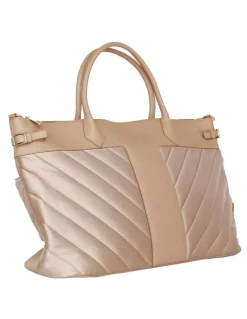 Belle & Bloom Meet Me in Paris Weekender Bag in Natural